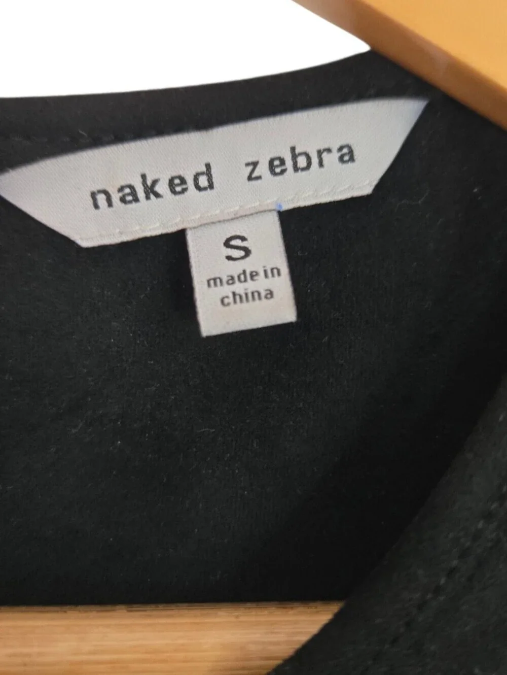 ✨ Naked Zebra Black Faux Suede Sleeveless Blouse Small ✨